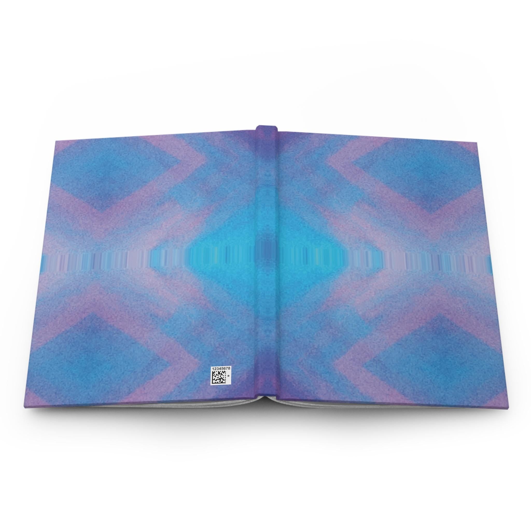 Purple Diamond Pattern Hardcover Notebook