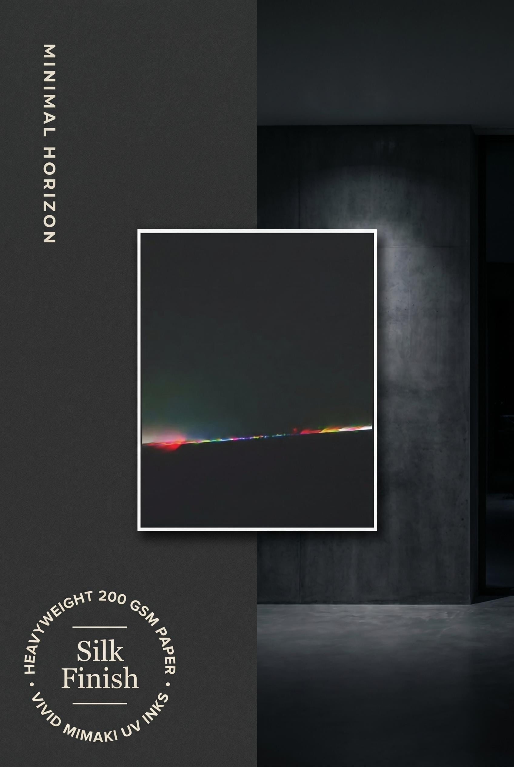 Minimal Horizon Silk Poster