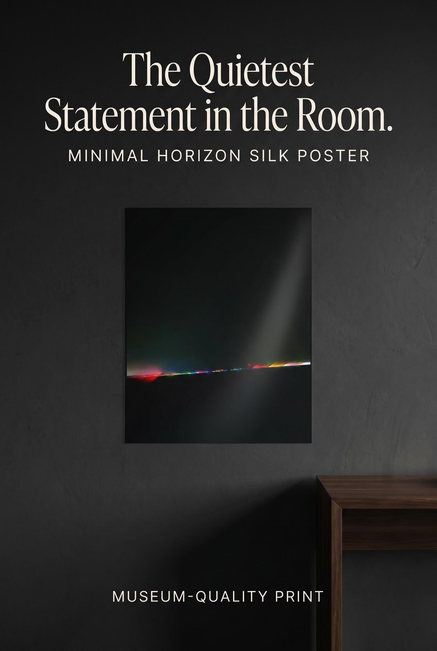 Minimal Horizon Silk Poster
