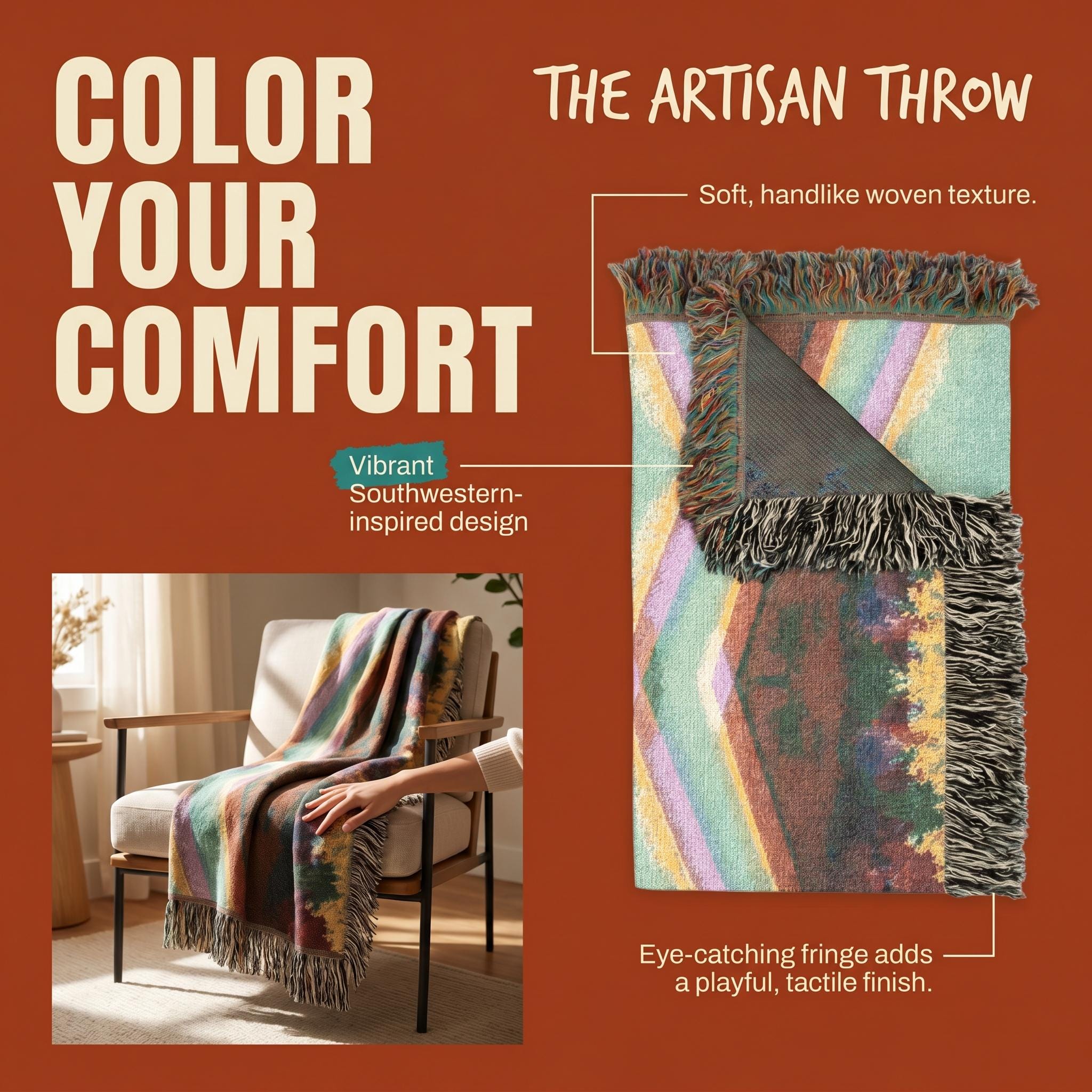 Southwestern Woven Throw