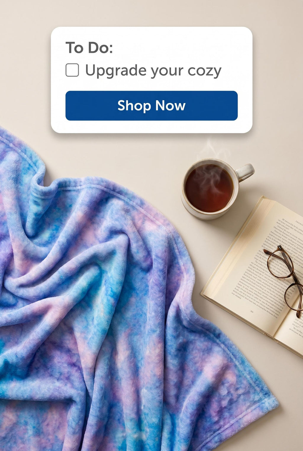 Blue Purple Aztec Throw