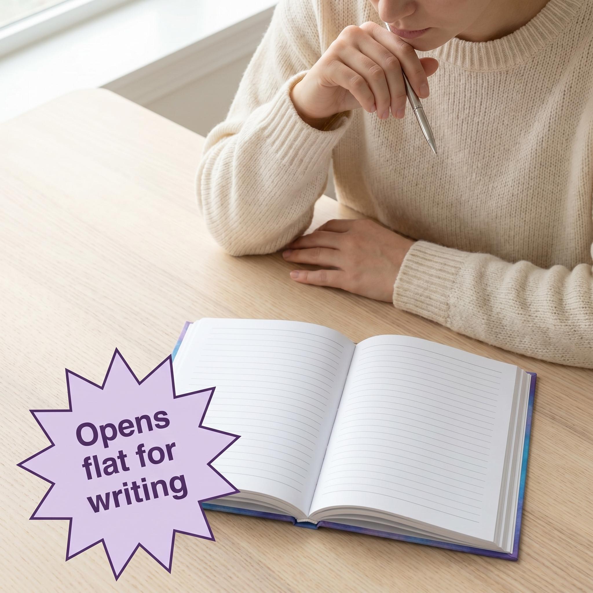 Purple Diamond Pattern Hardcover Notebook